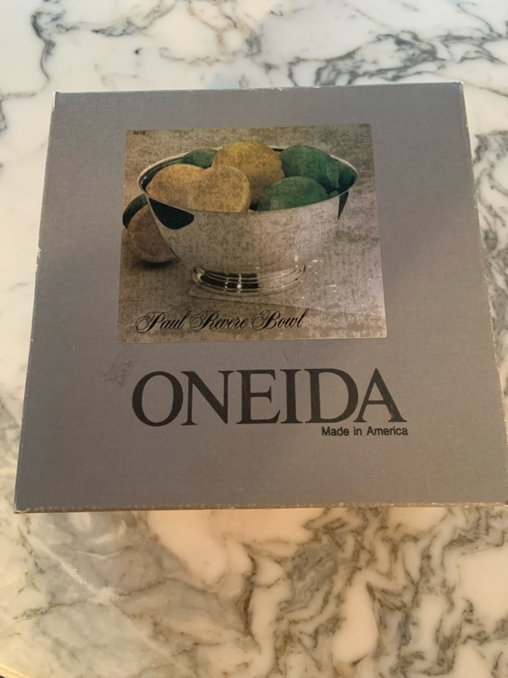 Vintage 8” Oneida Silversmiths Paul Revere Bowl New Open Box